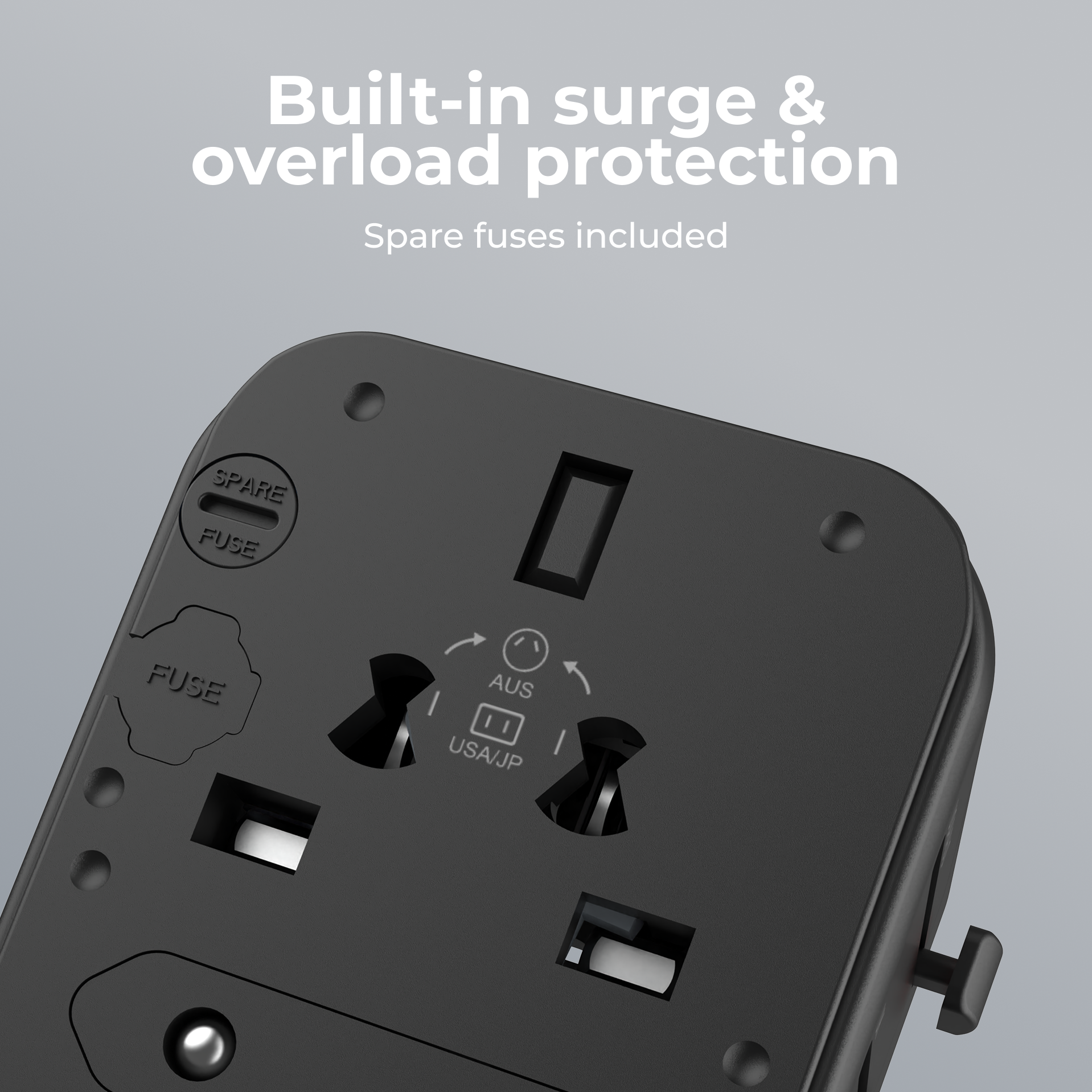 iTouch International Travel Adapter Black/White
