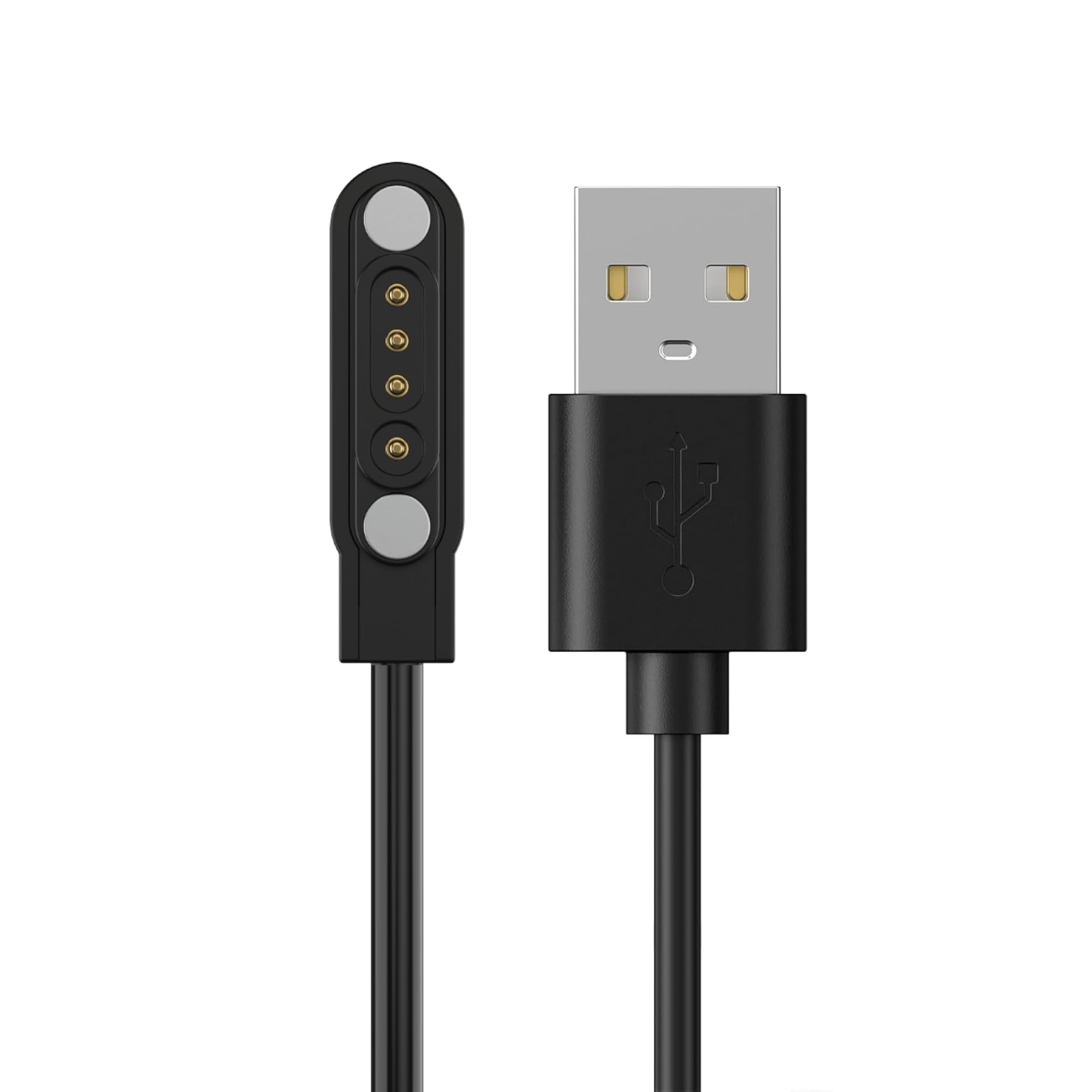 PlayZoom 4 Kids Smartwatch Replacement Charger Magnetic 8mm Pin USB-A Charging Cable (2.2 ft / 66 cm) Charging Cord Only
