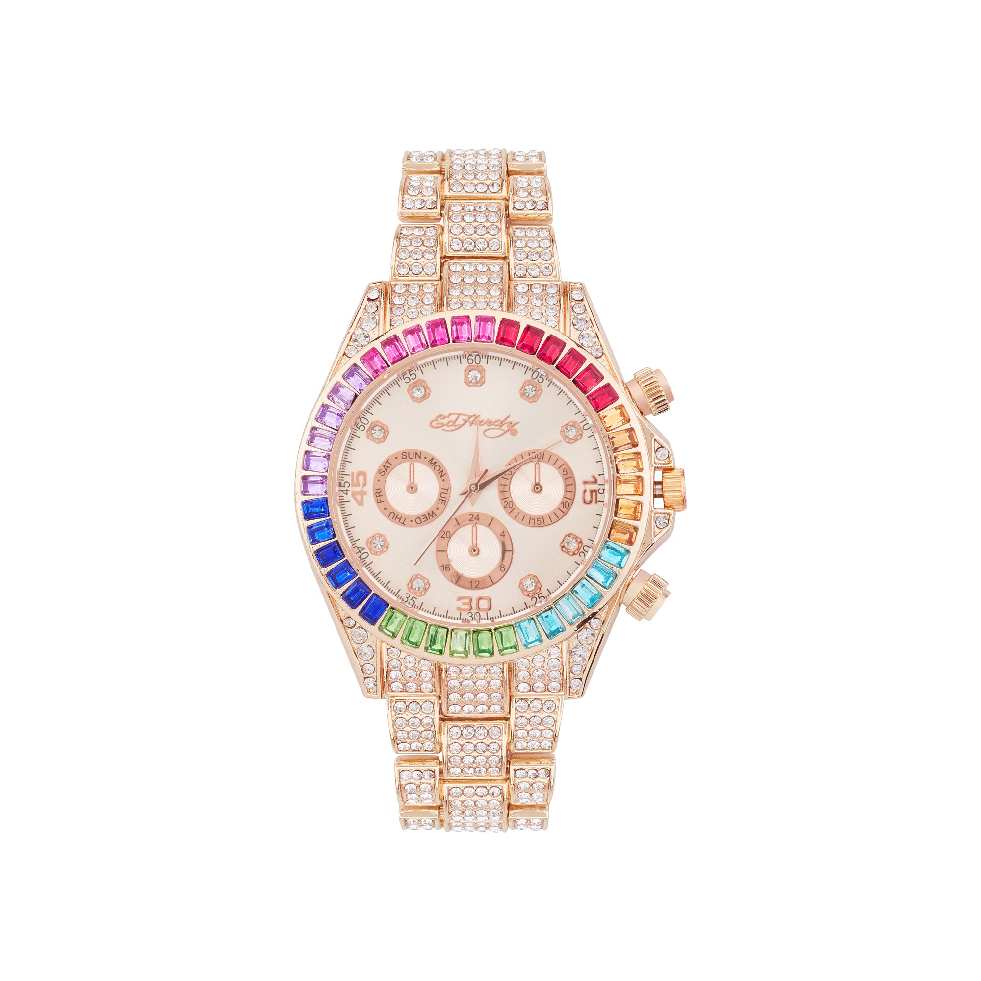 Ed Hardy Ladies Metal Roseg/Rosegold Plain Analog Watch