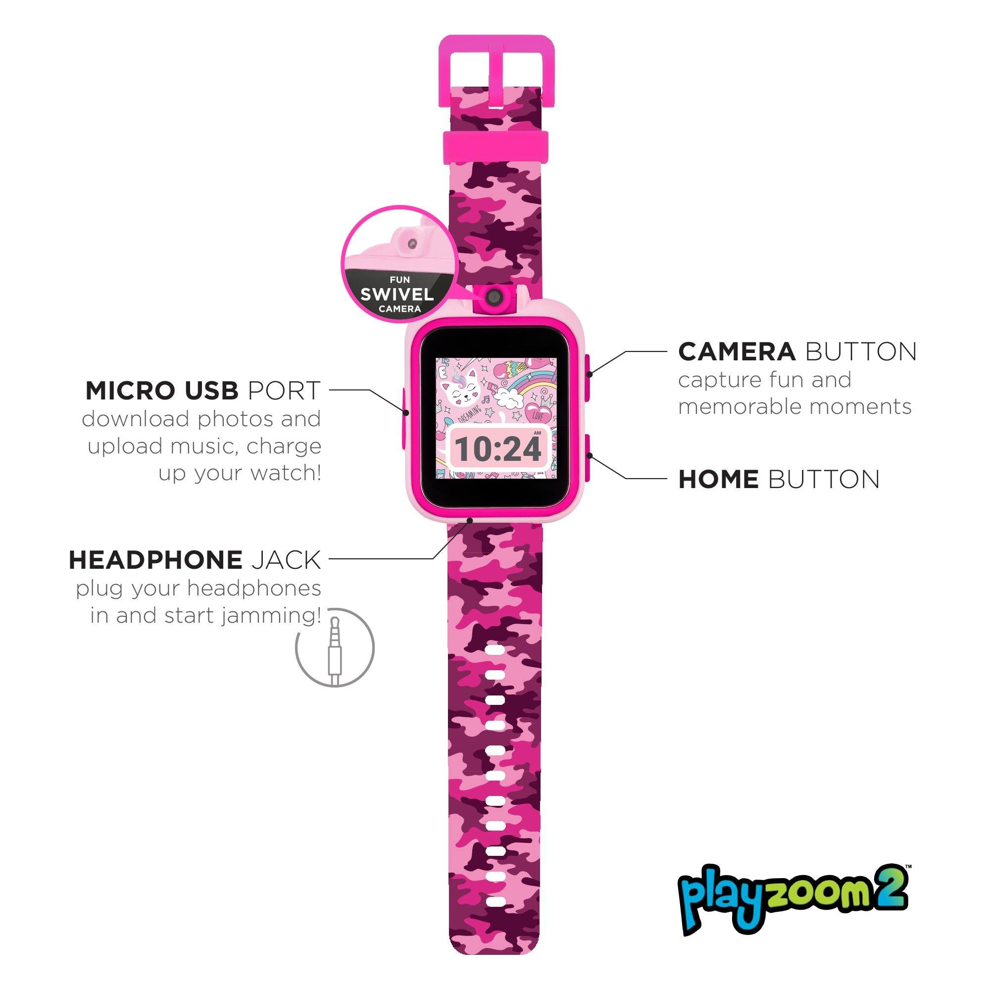 PlayZoom 2 Kids Smartwatch: Pink Camouflage affordable smart watch