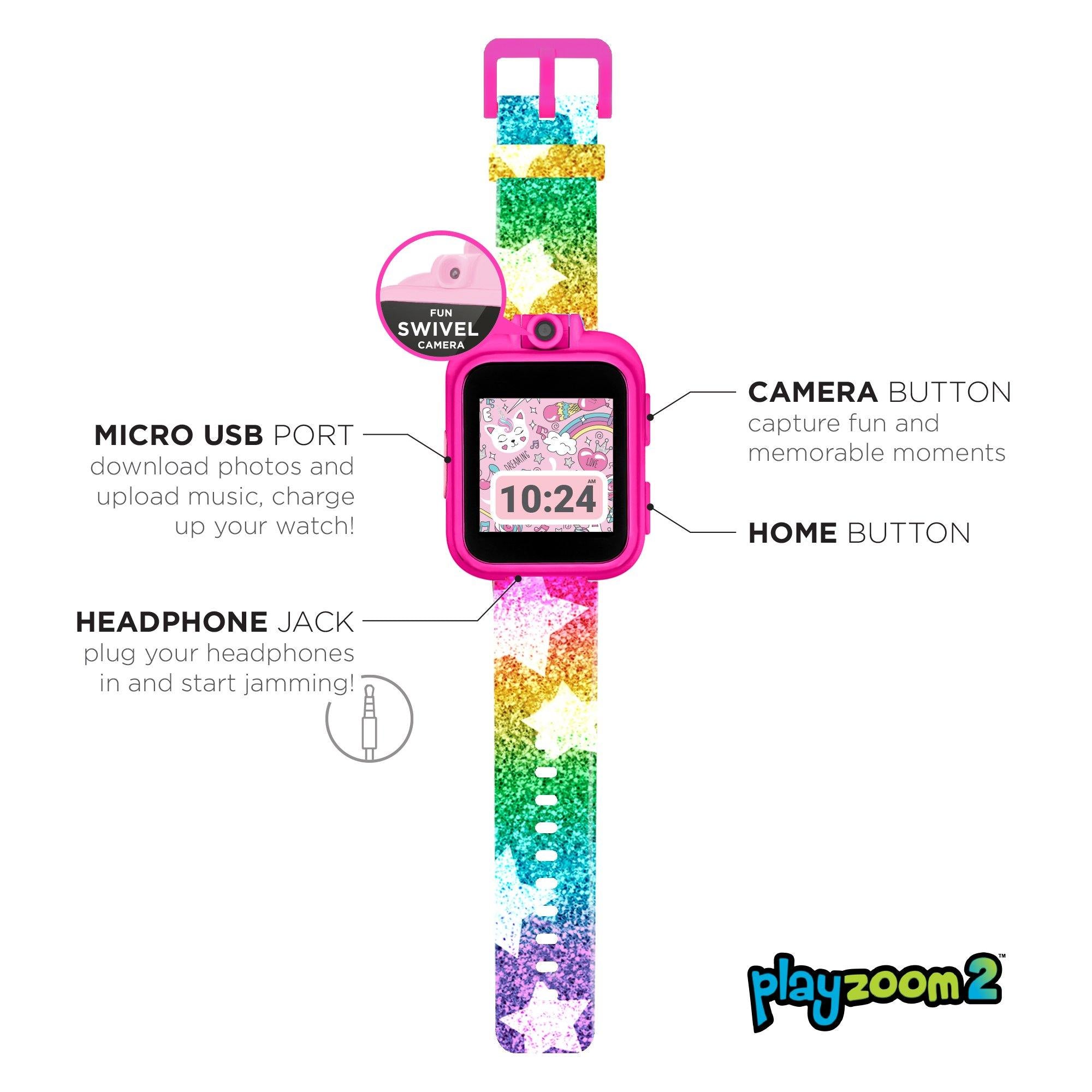 PlayZoom 2 Kids Smartwatch: Rainbow Star Print affordable smart watch